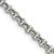 Image of 20" Stainless Steel 5mm Polished and Textured Fancy Rolo Chain Necklace Image of 20" Stainless Steel 5mm Polished and Textured Fancy Rolo Chain Necklace