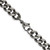 20 inch Stainless Steel Oxidized 9.25mm Curb Chain Necklace
