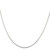 Image of 20" Sterling Silver 1.25mm Square Snake Chain Necklace