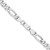 Image of 20" Sterling Silver Rhodium-plated 6.5mm Figaro Chain Necklace