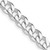 Image of 20" Sterling Silver Rhodium-plated 7mm Curb Chain Necklace