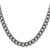 Image of 20" Titanium Polished 7.5mm Curb Chain Necklace with Lobster Clasp