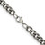 Image of 20" Titanium Polished 7.5mm Curb Chain Necklace with Lobster Clasp