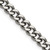 Image of 20" Titanium Polished 7.5mm Curb Chain Necklace with Lobster Clasp