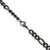 Image of 20" Titanium Polished 7mm Figaro Chain Necklace with Lobster Clasp