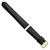 Image of 20mm 6.75" Short Black Alligator Style Grain Leather Gold-tone Buckle Watch Band