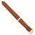 Image of 20mm 7.5" Havana Matte Alligator Style Grain Leather Gold-tone Buckle Watch Band
