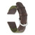 Image of 20mm 7.75" Olive Army Style Nylon/Leather Silver-tone Buckle Watch Band