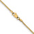Image of 22" 10K Yellow Gold 1.1mm Box Chain Necklace