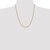 Image of 22" 10K Yellow Gold 2.2mm Flat Beveled Curb Chain Necklace