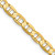 Image of 22" 10K Yellow Gold 4.5mm Concave Anchor Chain Necklace