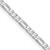 Image of 22" 14K White Gold 2.25mm Flat Figaro Chain Necklace