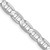 Image of 22" 14K White Gold 4.5mm Concave Anchor Chain Necklace