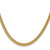 22" 14K Yellow Gold 4.5mm Semi-Solid Franco Chain Necklace