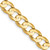 Image of 22" 14K Yellow Gold 6.75mm Open Concave Curb Chain Necklace