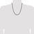 22 inch Stainless Steel Antiqued and Polished 3.9mm Rounded Box Chain Necklace