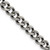 Image of 22" Stainless Steel Oxidized 7.5mm Curb Chain Necklace