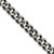 22 inch Stainless Steel Oxidized 9.25mm Curb Chain Necklace