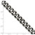22 inch Stainless Steel Oxidized 9.25mm Curb Chain Necklace