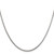 Image of 22" Stainless Steel Polished 1.5mm Square Snake Chain Necklace