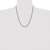 Image of 22" Stainless Steel Polished Black IP-plated 2.4mm Rope Chain Necklace