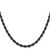Image of 22" Stainless Steel Polished Black IP-plated 4mm Rope Chain Necklace