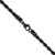 Image of 22" Stainless Steel Polished Black IP-plated 4mm Rope Chain Necklace