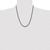 Image of 22" Stainless Steel Polished Black IP-plated 4mm Rope Chain Necklace