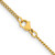 Image of 22" Stainless Steel Polished Yellow IP 2.25mm Round Curb Chain Necklace