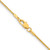 Image of 22" Stainless Steel Polished Yellow IP-plated 1.7mm Cyclone Chain Necklace