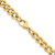 Image of 22" Stainless Steel Polished Yellow IP-plated 7.5mm Curb Chain Necklace