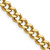 Image of 22" Stainless Steel Polished Yellow IP-plated 7.5mm Curb Chain Necklace