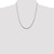 Image of 22" Sterling Silver 2.75mm Diamond-cut Rope Chain Necklace w/4in ext.
