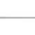 Image of 22" Sterling Silver 3.4mm Diamond-cut Square Franco Chain Necklace