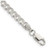Image of 22" Sterling Silver 4.5mm Pave Curb Chain Necklace