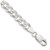 Image of 22" Sterling Silver 7.5mm Pave Curb Chain Necklace