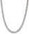 Image of 22" Sterling Silver 7.5mm Pave Curb Chain Necklace