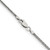 Image of 22" Sterling Silver Antiqued 1.6mm Solid Square Spiga Chain Necklace