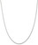 Image of 22" Sterling Silver Rhodium-plated 1.25mm Box Chain Necklace