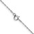 Image of 22" Sterling Silver Rhodium-plated 1.25mm Loose Rope Chain Necklace