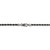 Image of 22" Sterling Silver Ruthenium-plated 3mm Rope Chain Necklace