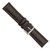 Image of 22mm 7.5" Brown Matte Gator Style Grain Leather Silver-tone Buckle Watch Band