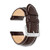 Image of 22mm 7.5" Brown Oil Tanned Leather Silver-tone Buckle Watch Band