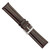 Image of 22mm 7.5" Brown Oil Tanned Leather Silver-tone Buckle Watch Band