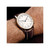 Image of 22mm 7.5" Brown Oil Tanned Leather Silver-tone Buckle Watch Band