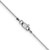 Image of 24" 10K White Gold 1mm Box Chain Necklace