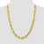 Image of 24" 10K Yellow Gold 10mm Diamond-cut Rope Chain Necklace