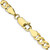 Image of 24" 10K Yellow Gold 4.5mm Light Concave Figaro Chain Necklace