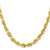 Image of 24" 10K Yellow Gold 7mm Diamond-cut Rope Chain Necklace