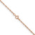 Image of 24" 14K Rose Gold 1.15mm Baby Rope Chain Necklace
